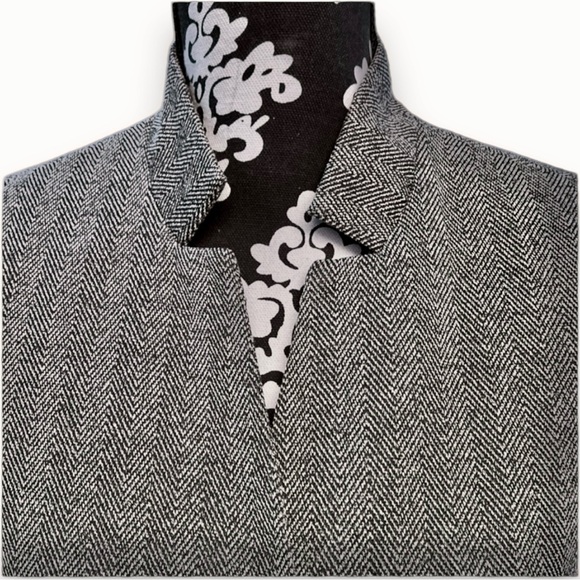 Renuar 3 Button Blazer Jacket B&W Pattern - Picture 3 of 9